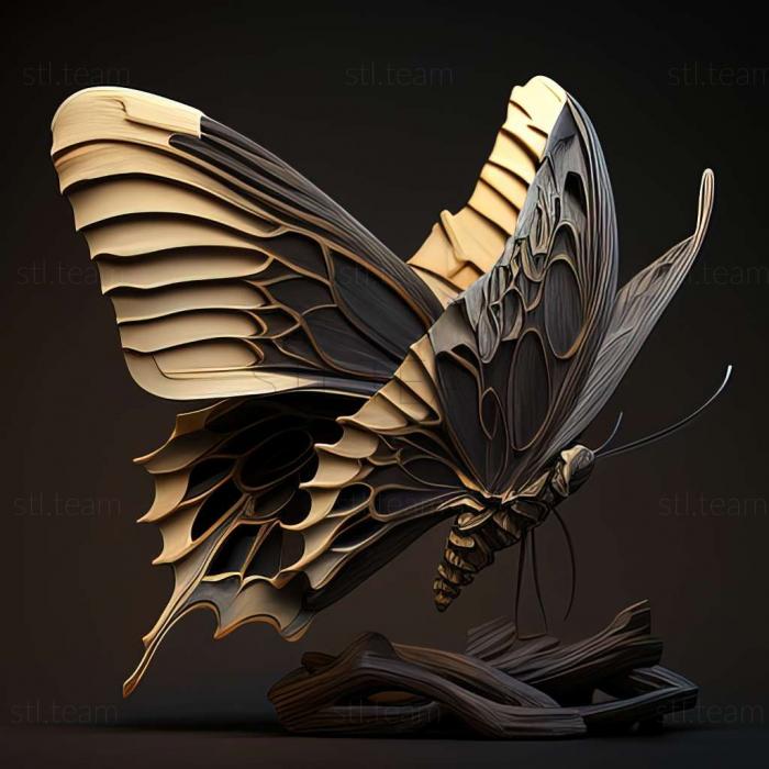 3D model Papilio multicaudata (STL)